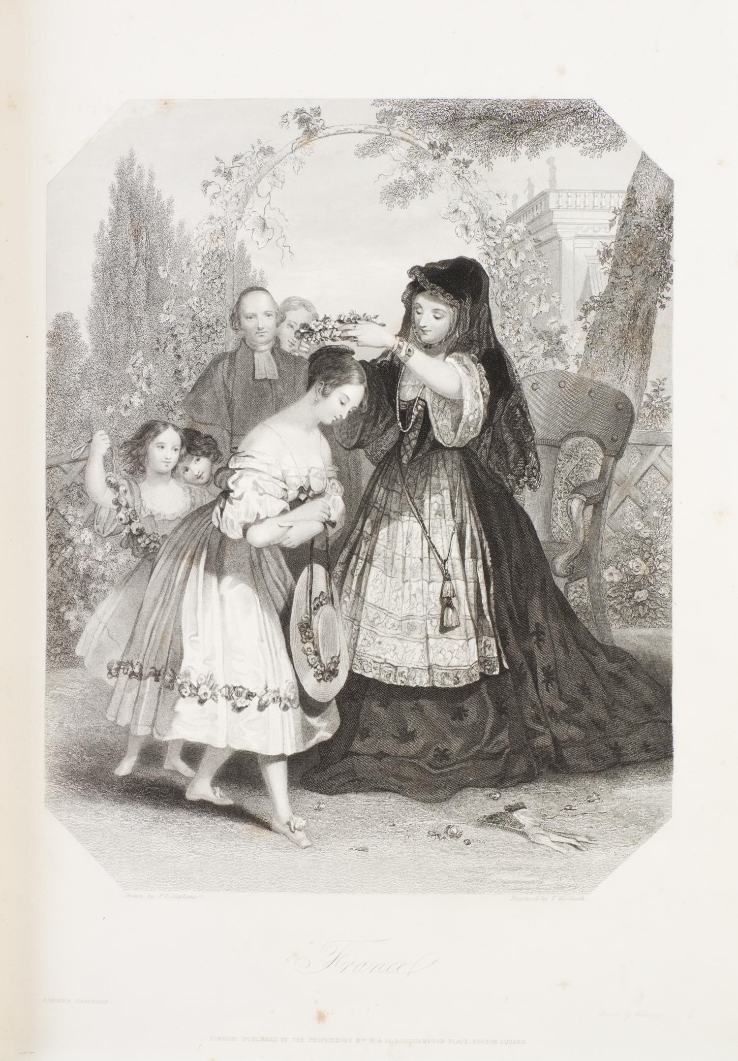 (ENGRAVINGS) FINDEN, W. AND E. Findens' Tableaux of National Character, Beauty and Costume. London, 1873. 2 vols.