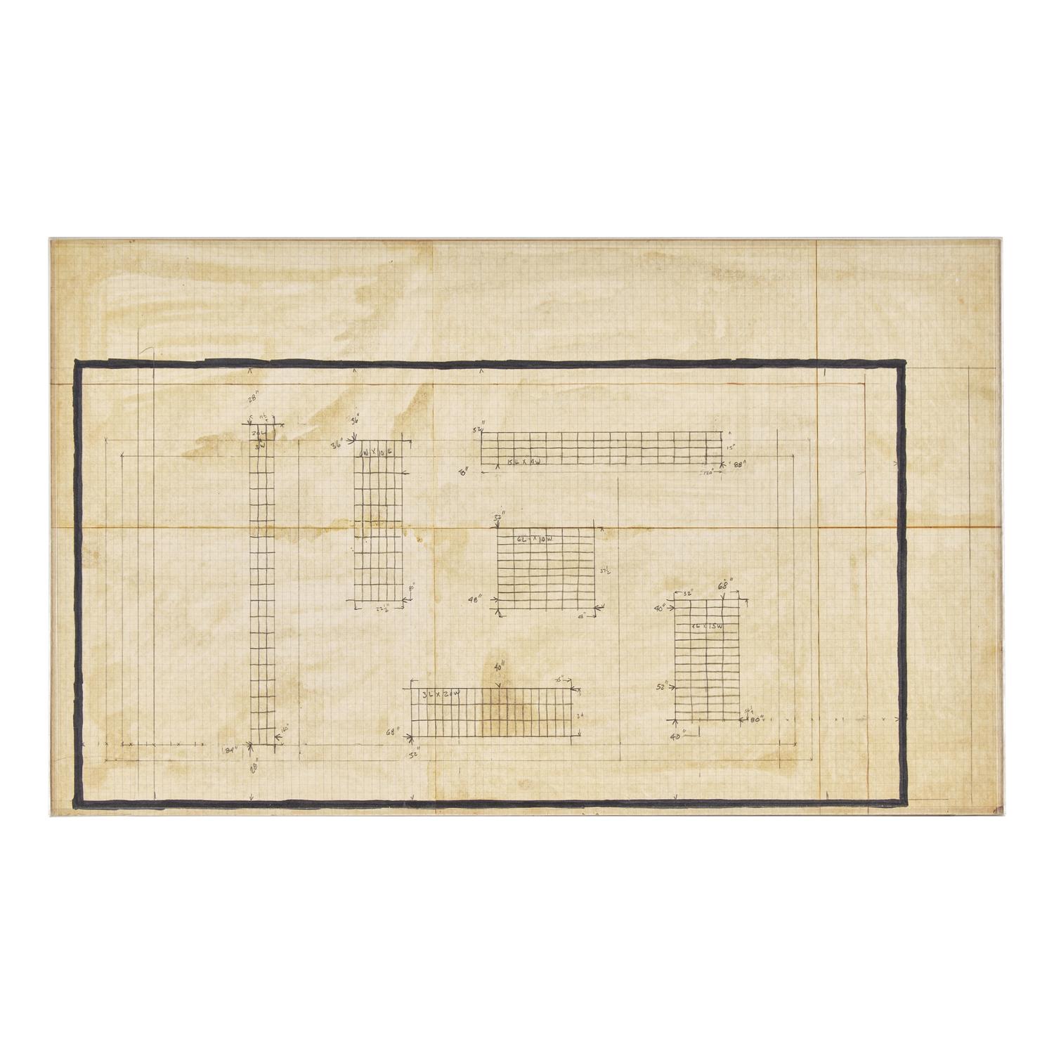 Untitled (A drawing for the Tibor de Nagy Gallery Show), c. 1966