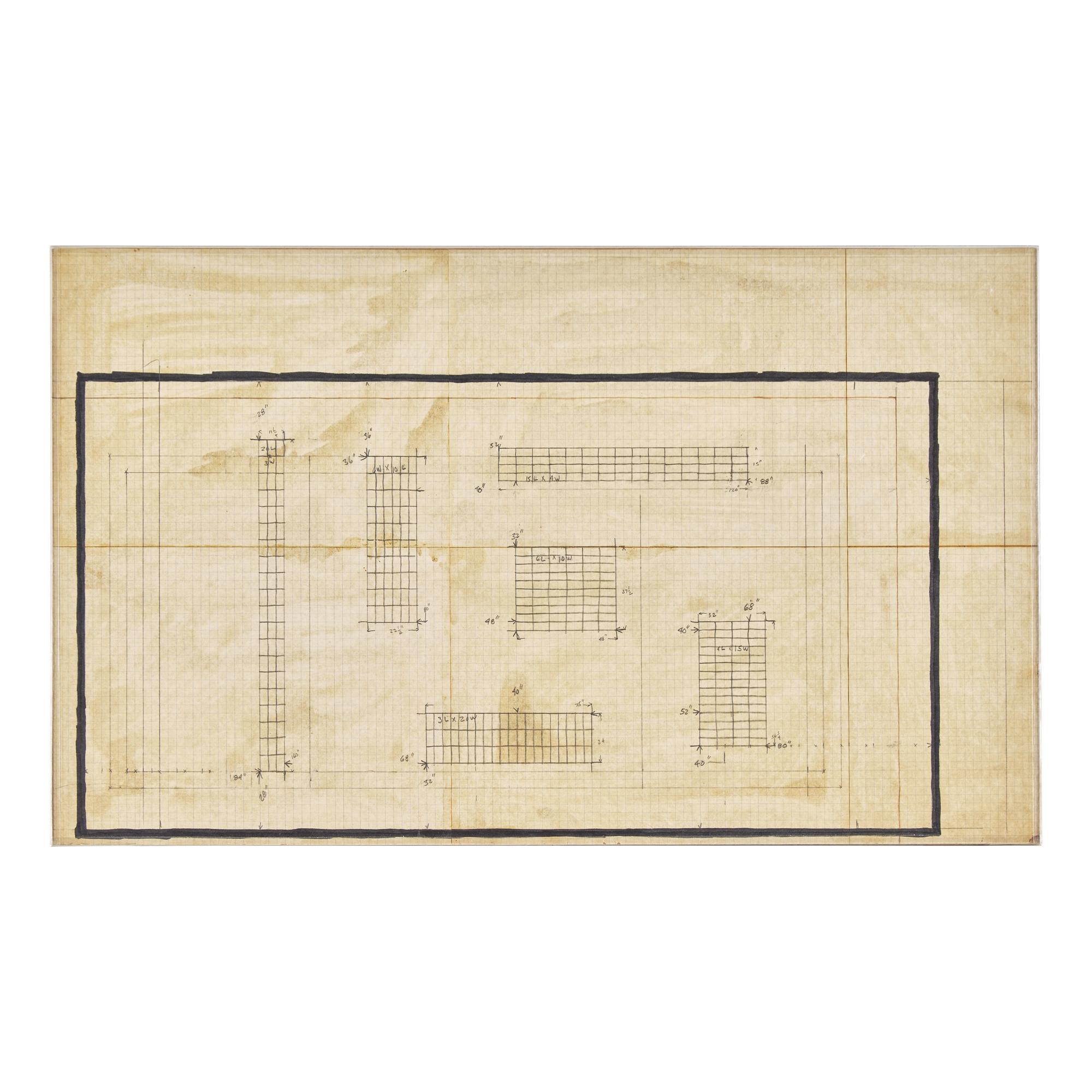 Untitled (A drawing for the Tibor de Nagy Gallery Show), c. 1966