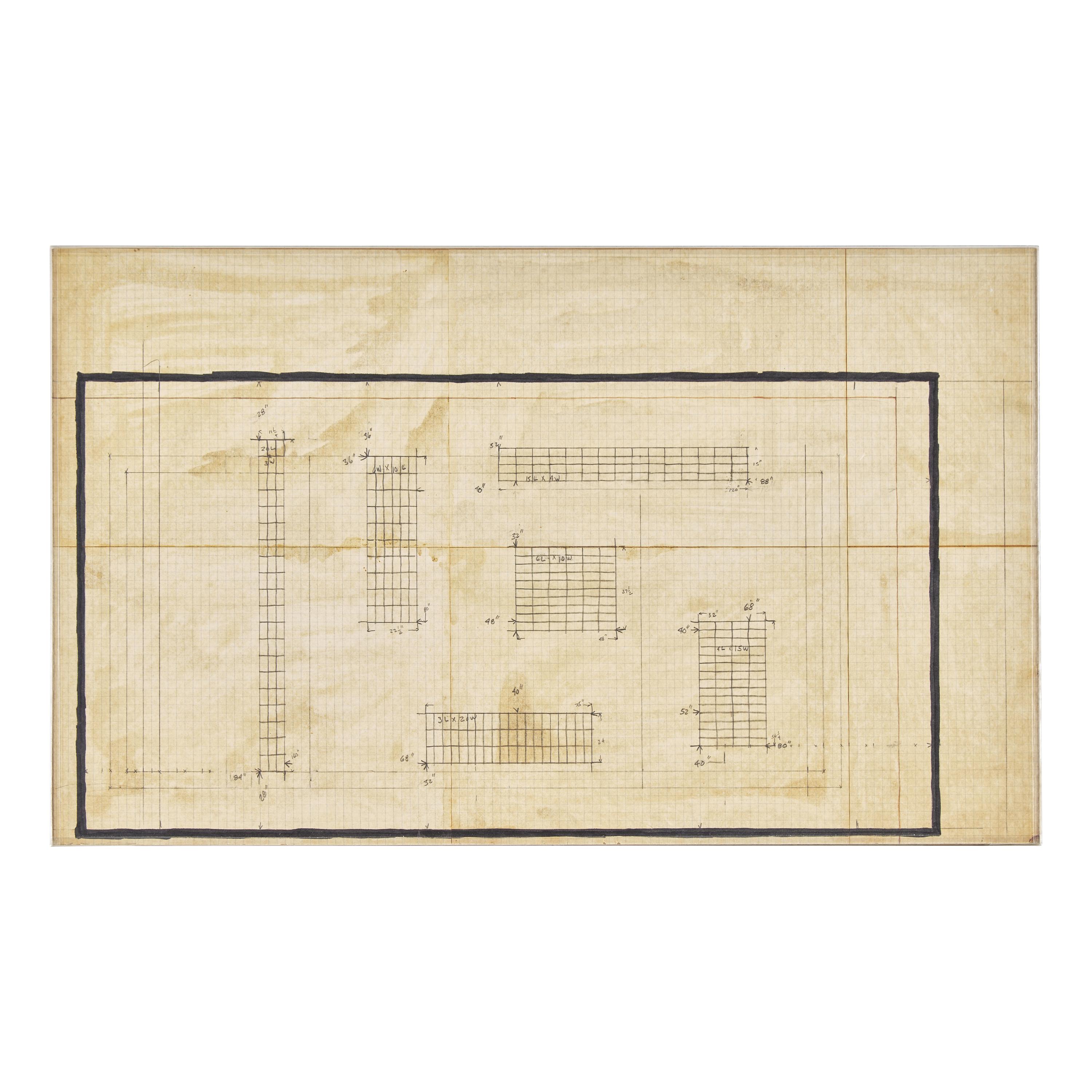 Untitled (A drawing for the Tibor de Nagy Gallery Show), c. 1966