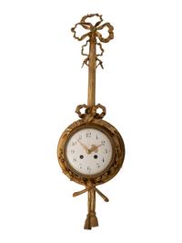A Louis XV Style Gilt Bronze Wall Clock