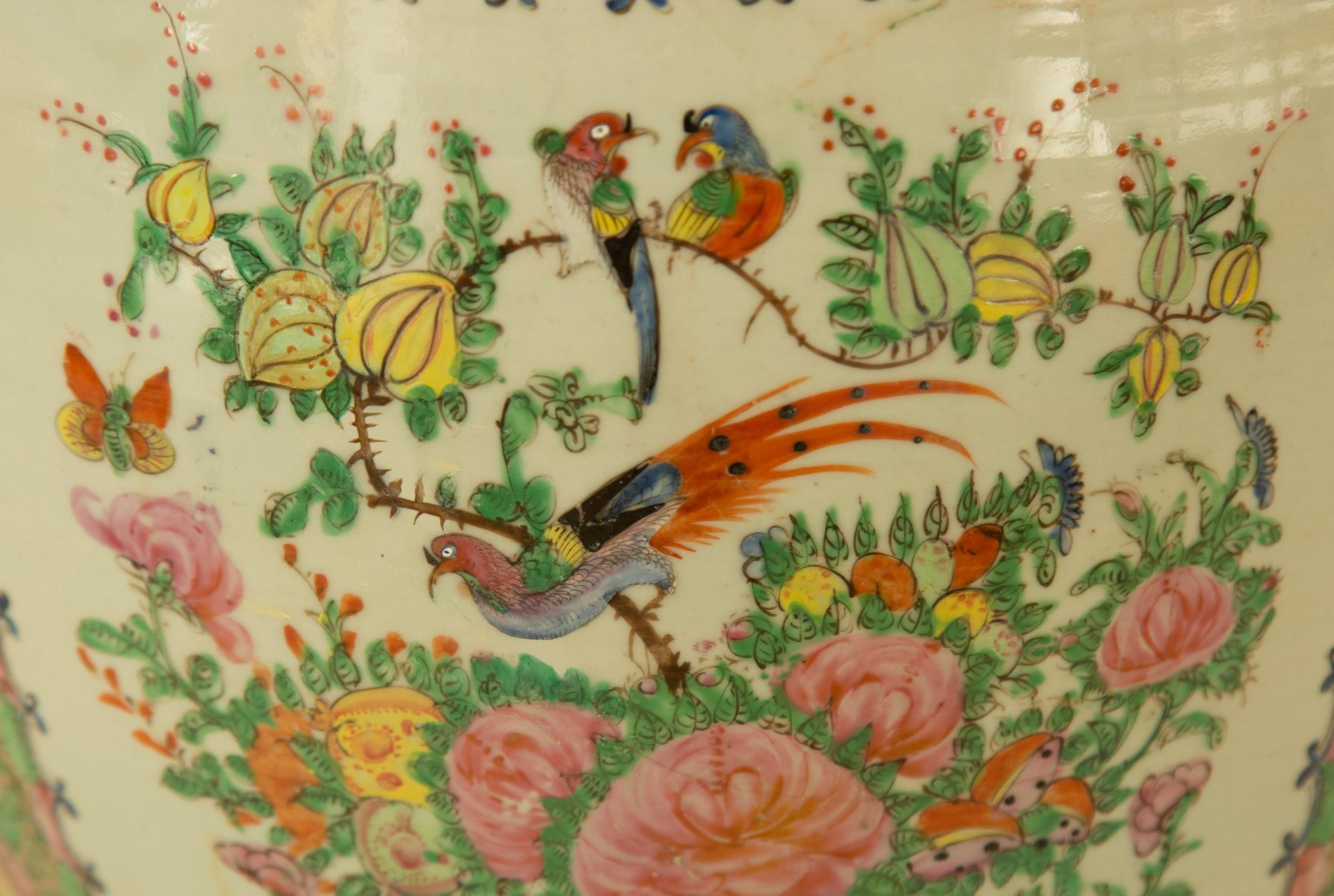 A Chinese Rose Medallion Porcelain Jardiniere