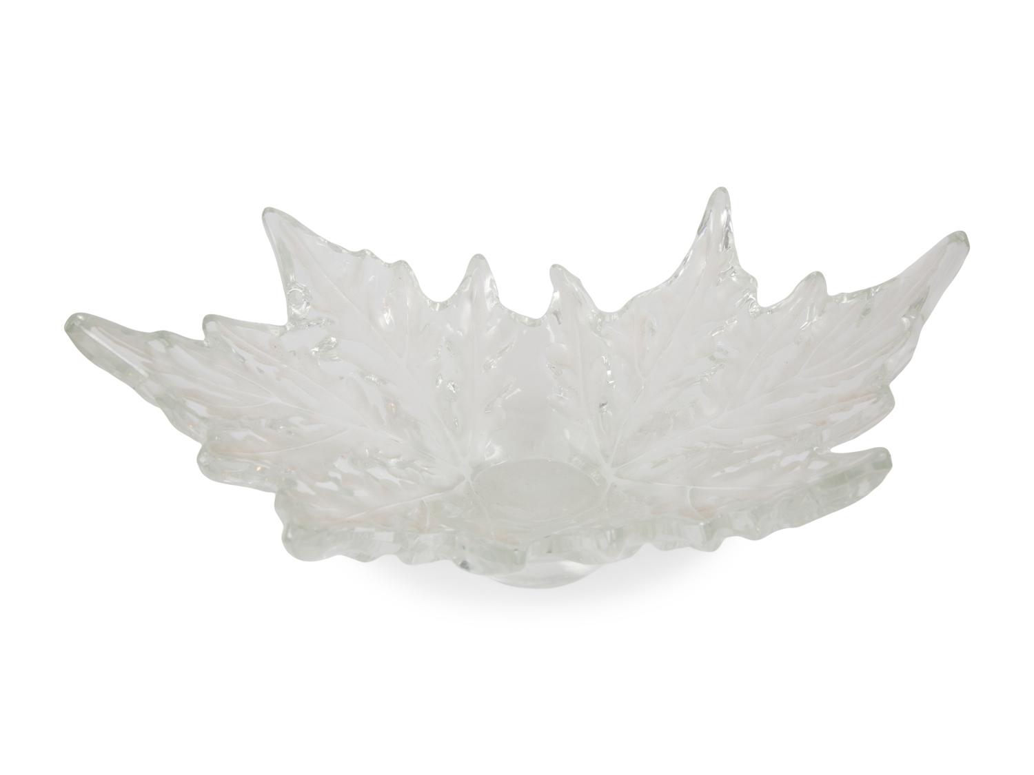 Two Lalique Glass Table Articles — SECOND HALF 20TH CENTURY