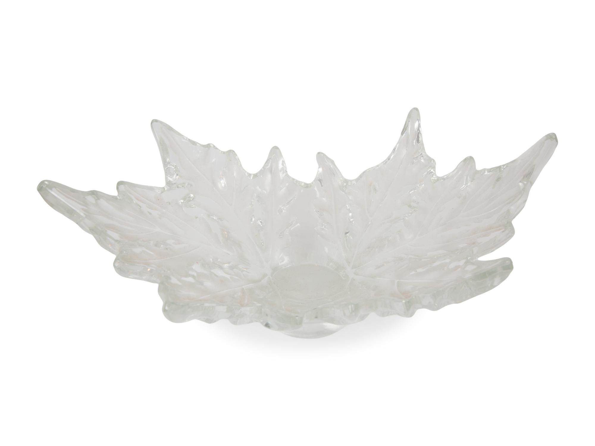 Two Lalique Glass Table Articles — SECOND HALF 20TH CENTURY