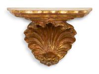 A Set of Four Italian Giltwood Wall Brackets