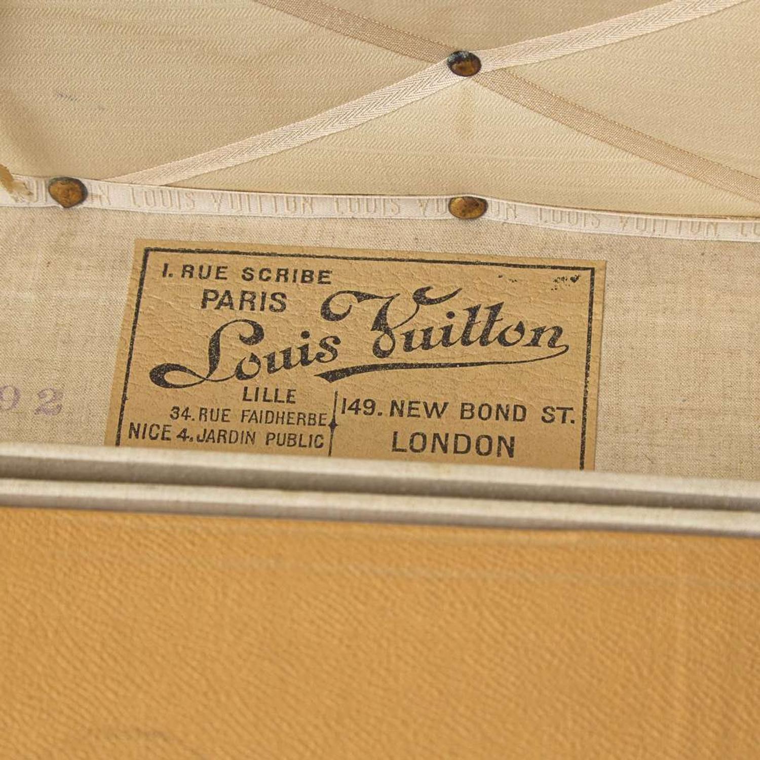 A Louis Vuitton Monogrammed Canvas Steamer Trunk Early 20th-century