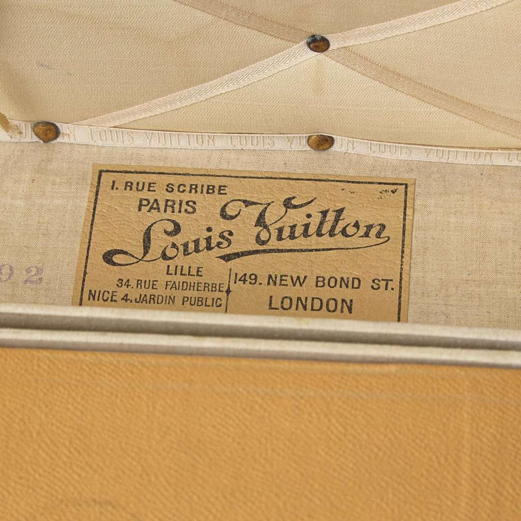 A Louis Vuitton Monogrammed Canvas Steamer Trunk Early 20th-century