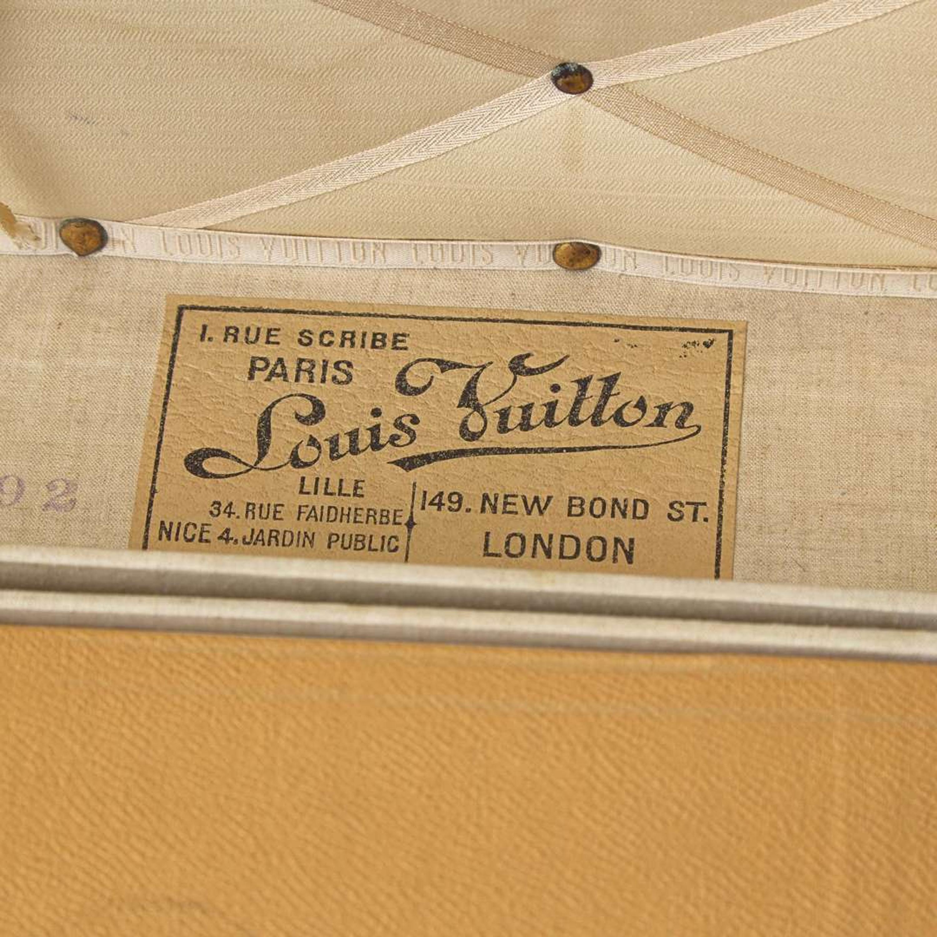 A Louis Vuitton Monogrammed Canvas Steamer Trunk Early 20th-century