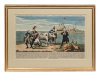 [AMERICAN REVOLUTION]. Explication de ce tableau touchant l’etat de la Nation d’Angleterre | Erklarung dieses Kupfer, in denen jezigen umstande der Engl. Nation. Amsterdam: n.p., [1780?].