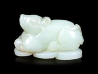 Three Chinese Jade Carvings of Animals
