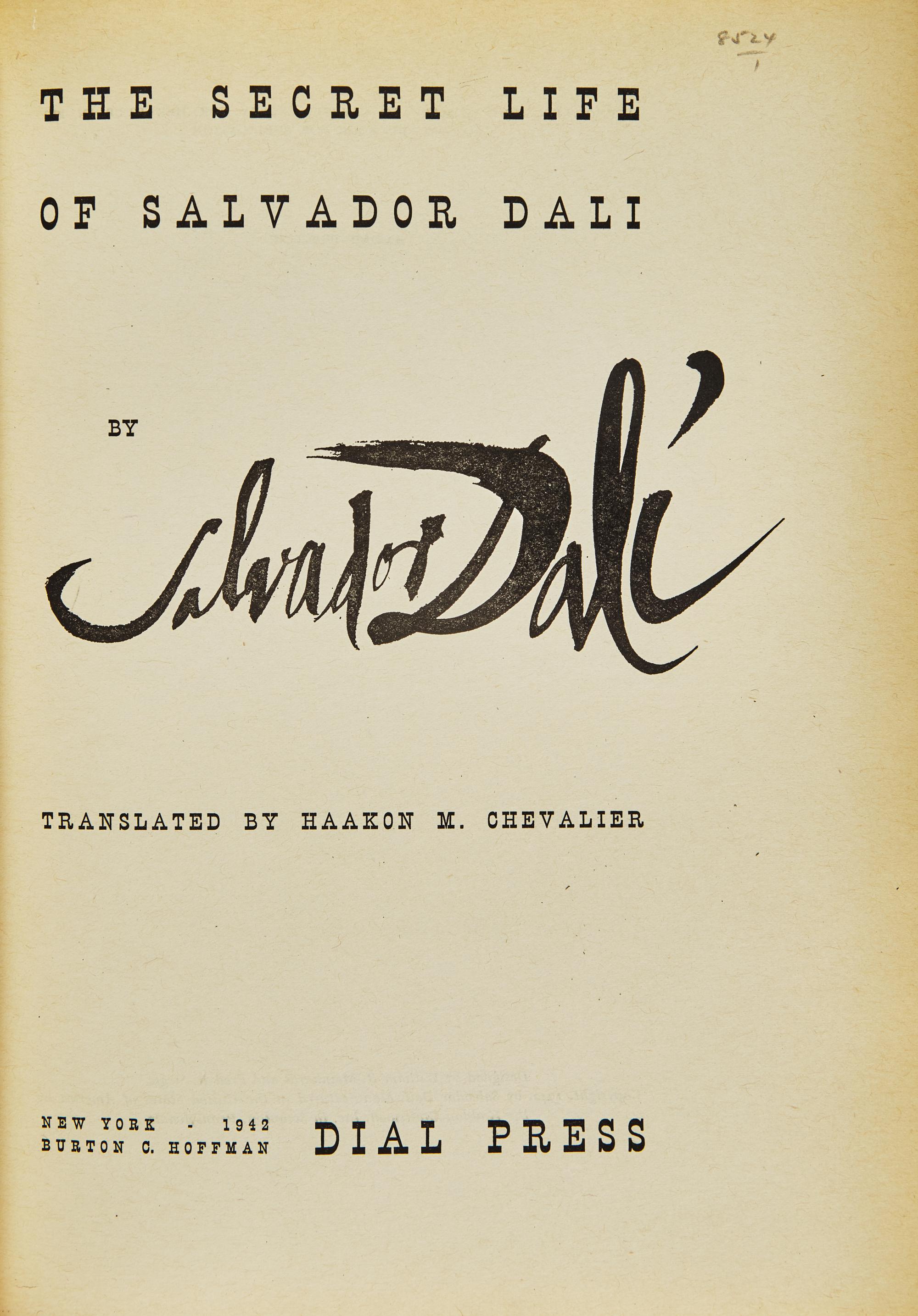 [Art] Dali, Salvador. The Secret Life of Salvador Dali