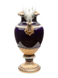 A Meissen Porcelain Snake-Handled Urn