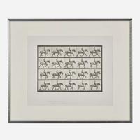 Eadweard Muybridge (British, 1830-1904) Animal Locomotion, Plate 597