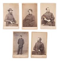 [CIVIL WAR - CAVALRY]. BRADY, Mathew (1822-1896), photographer. A group of 11 CDVs of Union Cavalry generals, incl. BUFORD, SHERIDAN, KILPATRICK, GREGG, TORBERT, KAUTZ, & STURGIS.