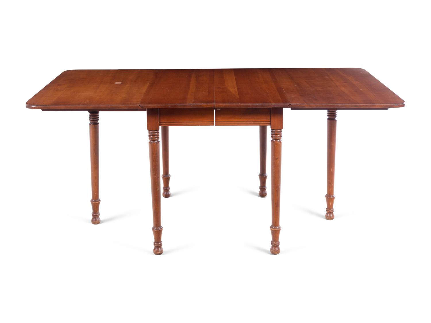 A Federal Style Cherrywood Drop-Leaf Dining Table