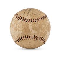 A 1927 New York Giants Team Signed Autograph Baseball (Beckett Authentication Services Letter of Authenticity)