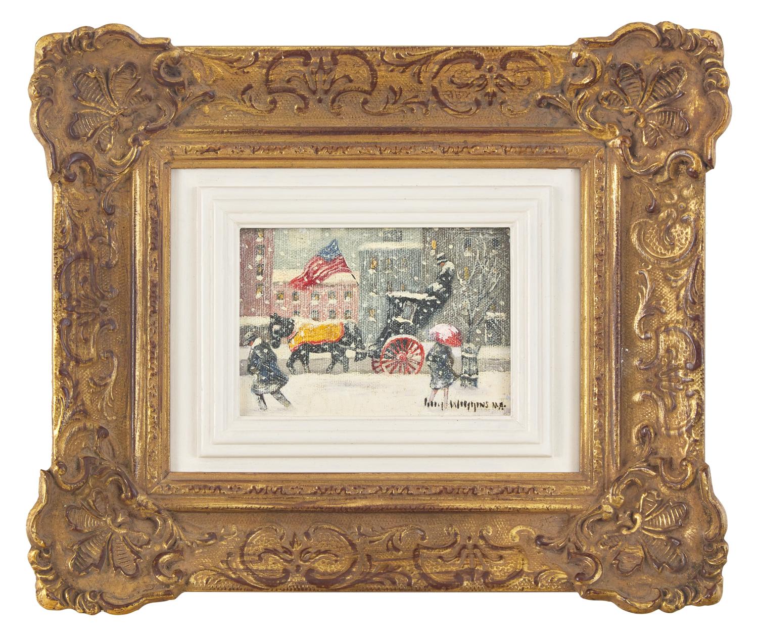 Snow Storm at the Plaza, New York