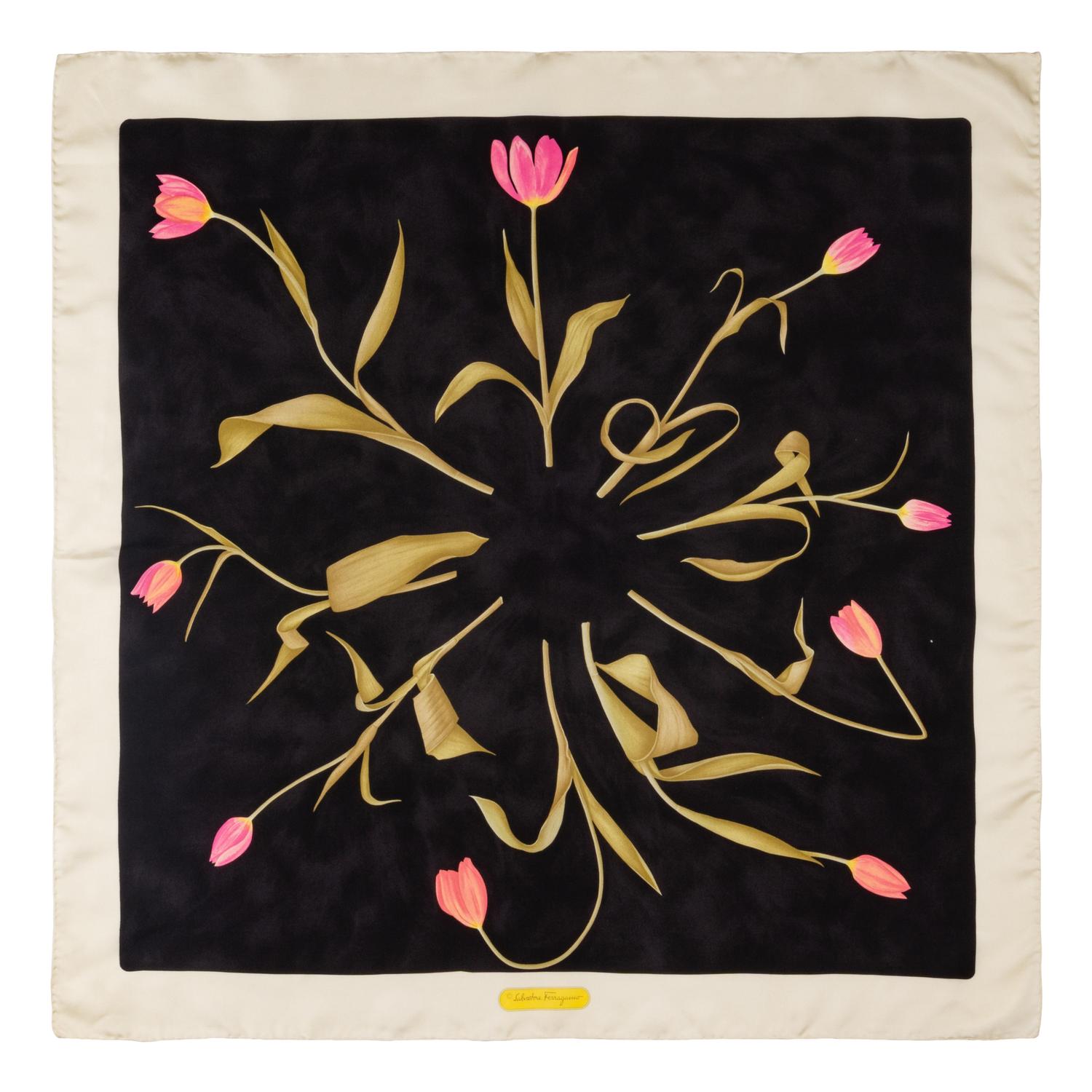 Five Salvatore Ferragamo Scarves
