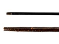 Two Figural Walking Sticks or Canes
