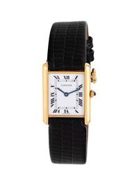 CARTIER, 18K YELLOW GOLD 'TANK' WATCH