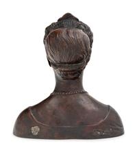 A Continental Bronze Bust of a Noblewoman