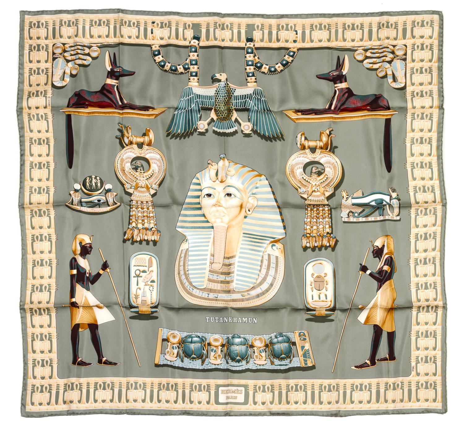 An Hermes Silk Scarf, 35 x 35 inches.