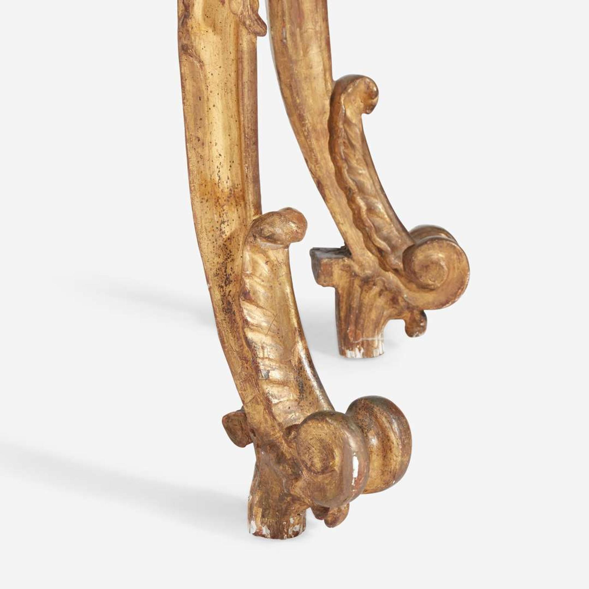 An Italian Rococo Carved Giltwood Console Table circa 1740
