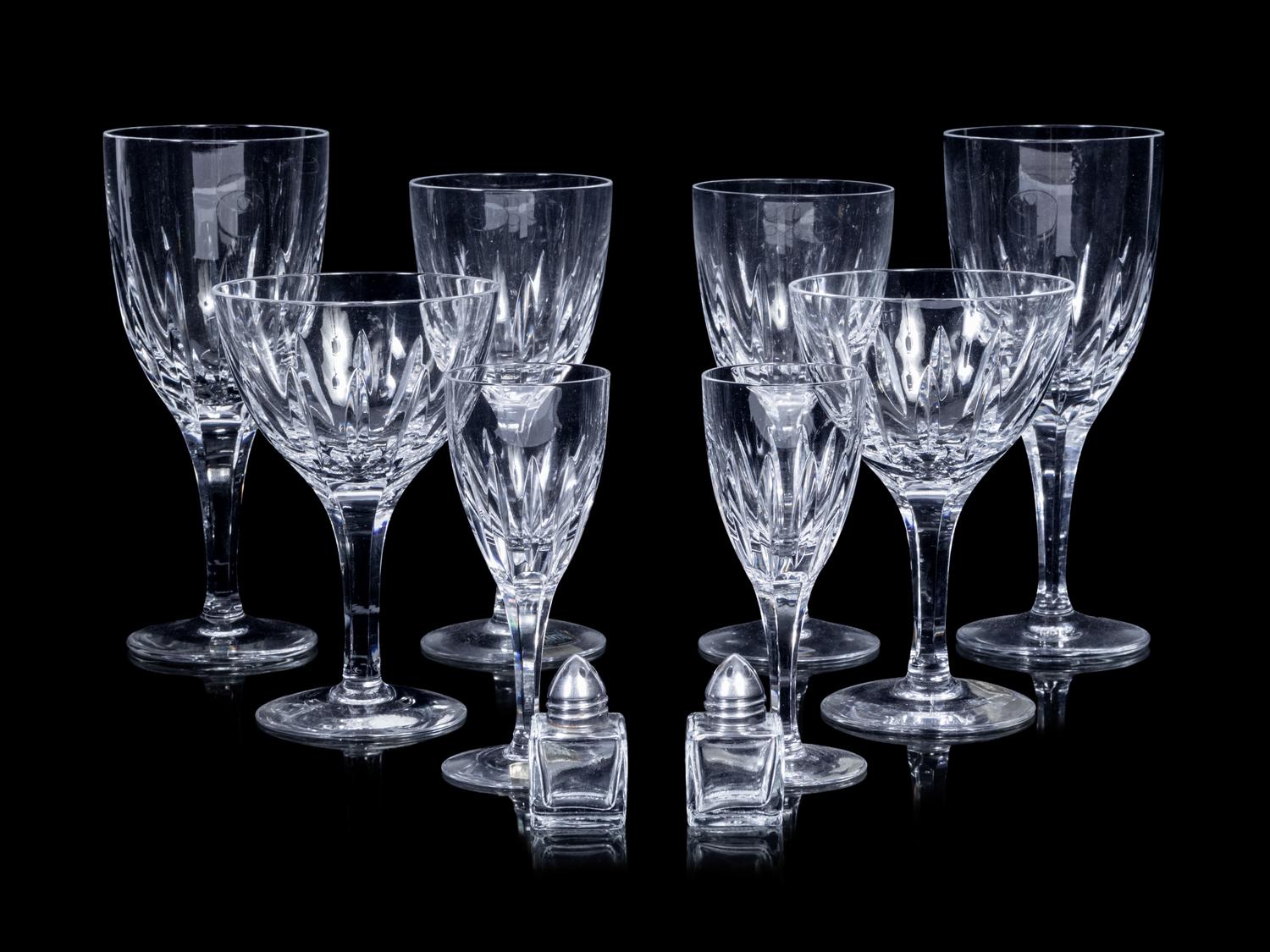 A Crystal Stemware Service