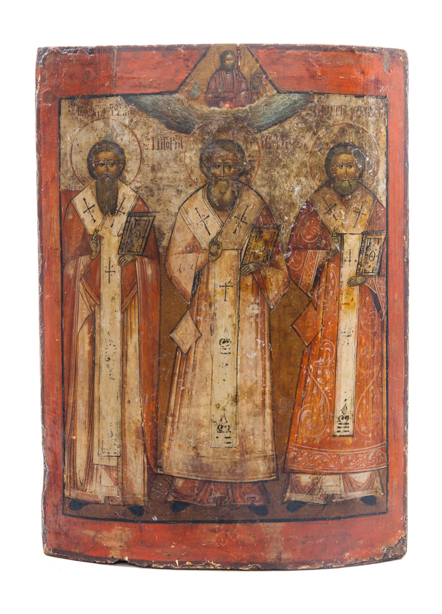 A Russian Painted Icon Height 17 x width 13 inches. — 17TH/18TH CENTURY