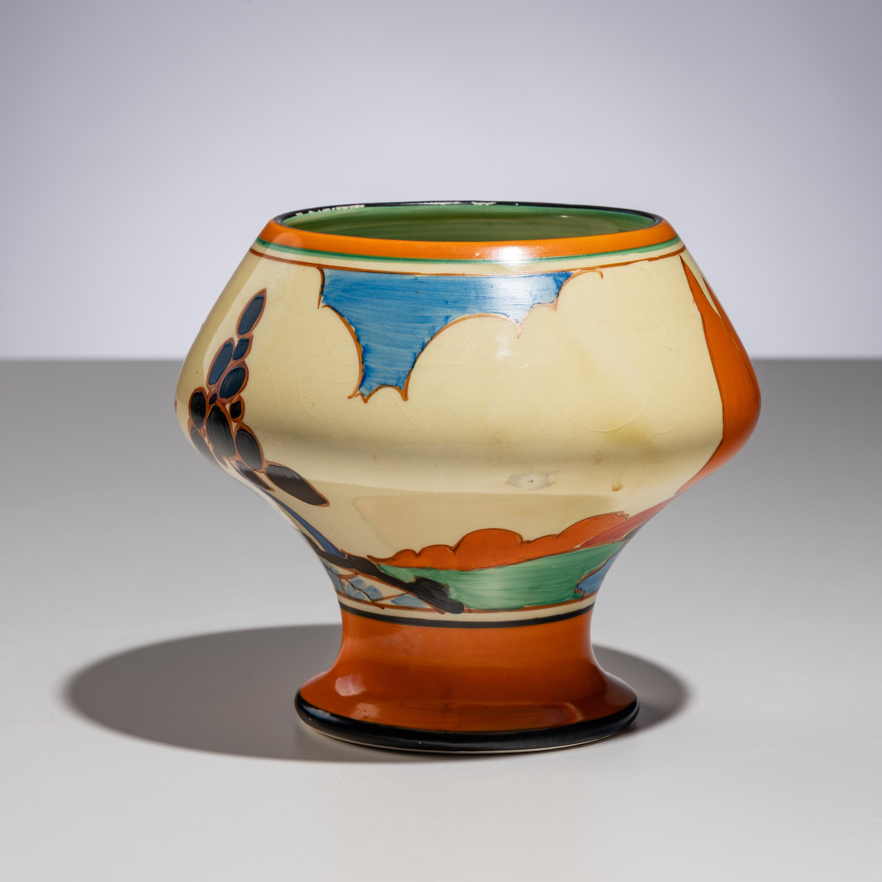 Clarice Cliff (English, 1899–1972) — Kew pattern Vase