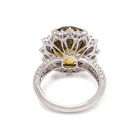 ALEXANDRITE AND DIAMOND RING