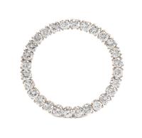 A Platinum and Diamond Circle Brooch, 6.90 dwts.