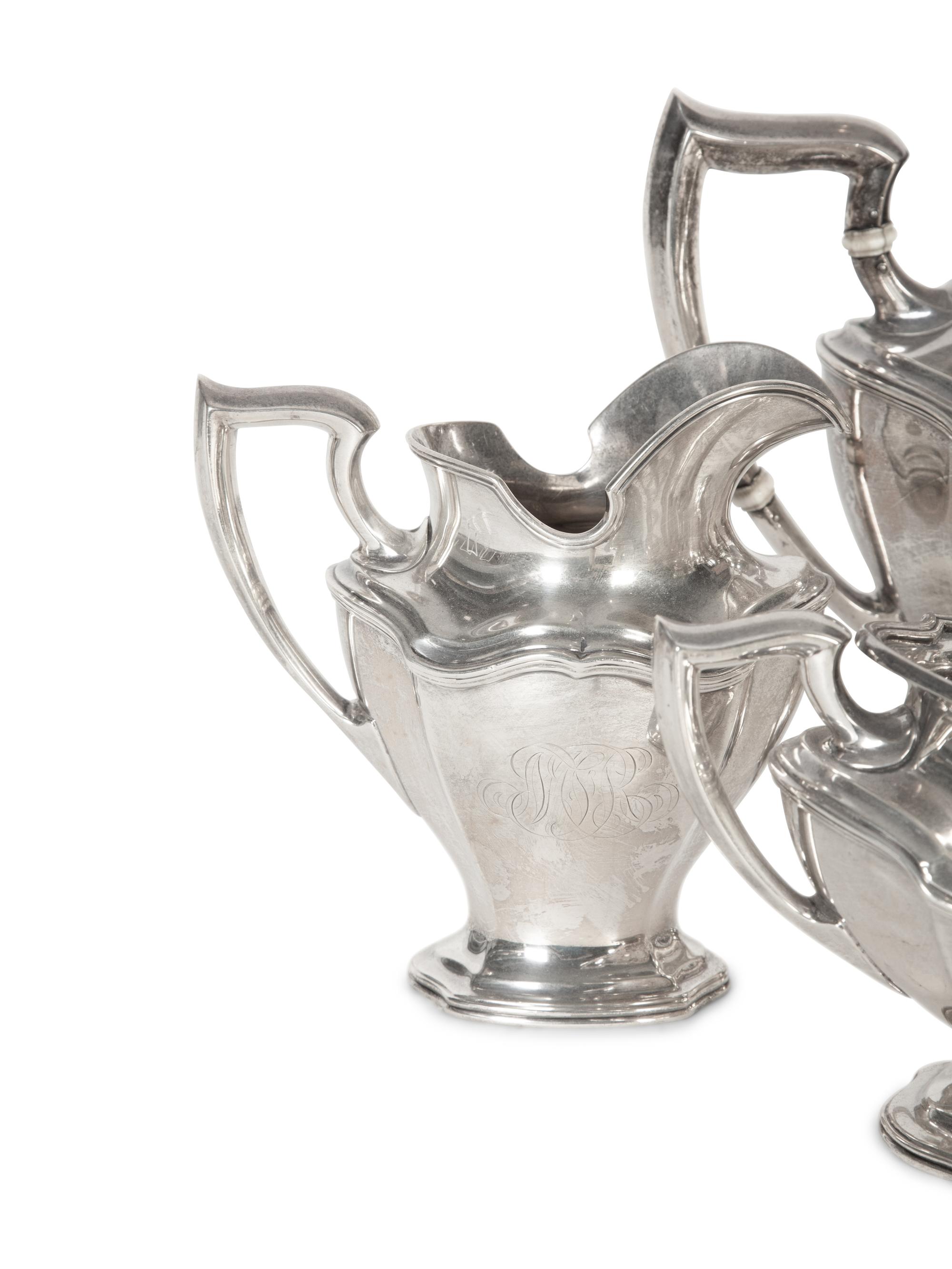An American Silver Six-Piece Tea and Coffee Service