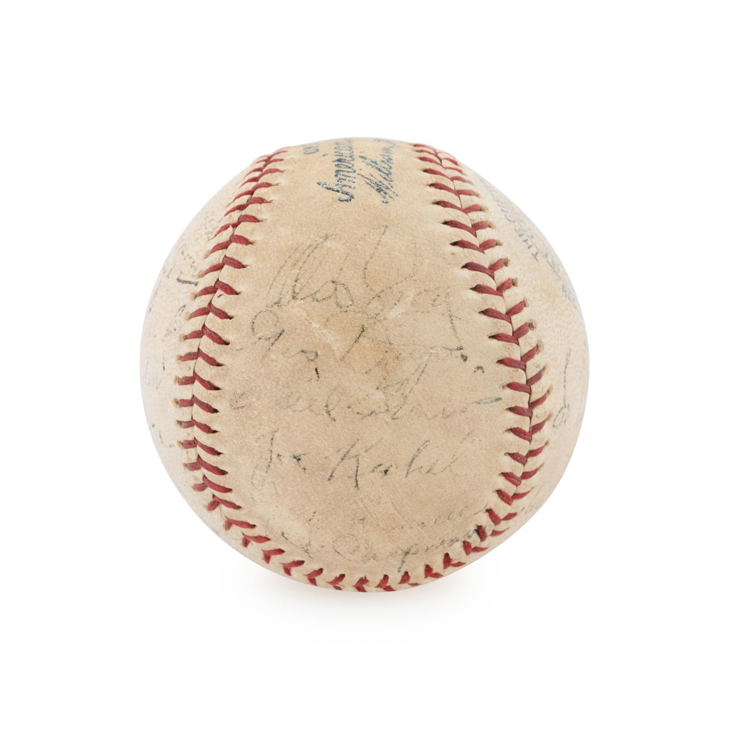 A 1934 Washington Senators Team Signed Autograph Baseball (Beckett Authentication Services)