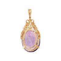 AMETHYST AND DIAMOND PENDANT