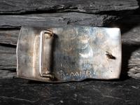 Matching Silver Cuff Bracelet and Belt Buckle