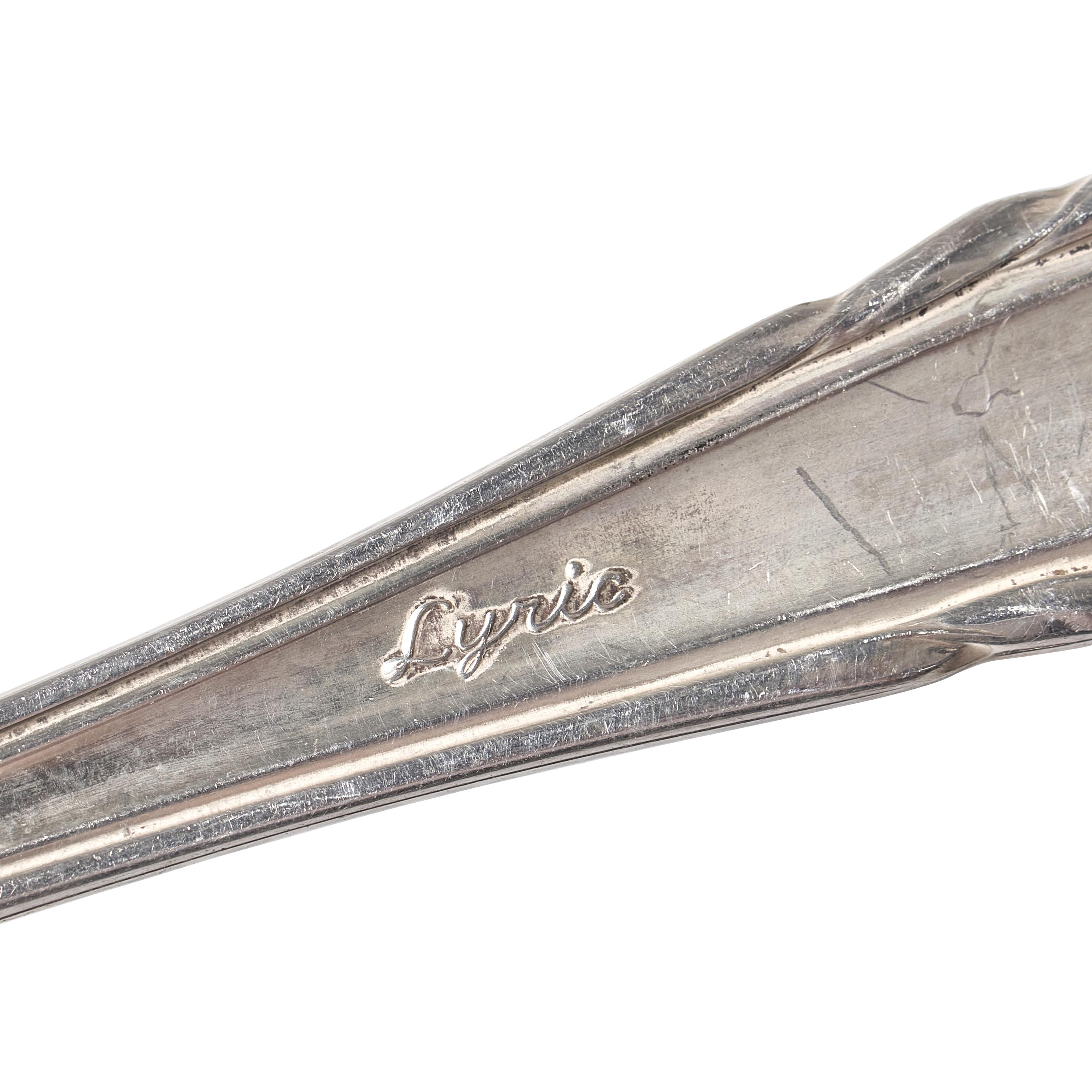 A Sterling Silver Flatware Service, in the Lyric Pattern