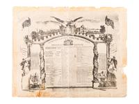 [LINCOLNIANA]. A group of 2 images, featuring CDV of Head Guard at Oak Ridge Cemetery. Jackson, Michigan: N.E. Allen, May 1865.