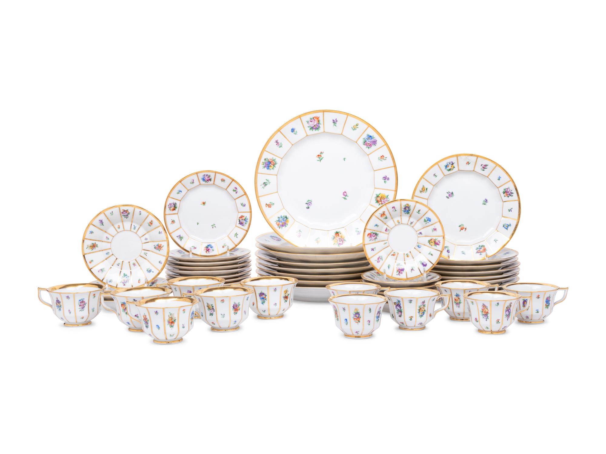 A Royal Copenhagen Porcelain Dinner Service