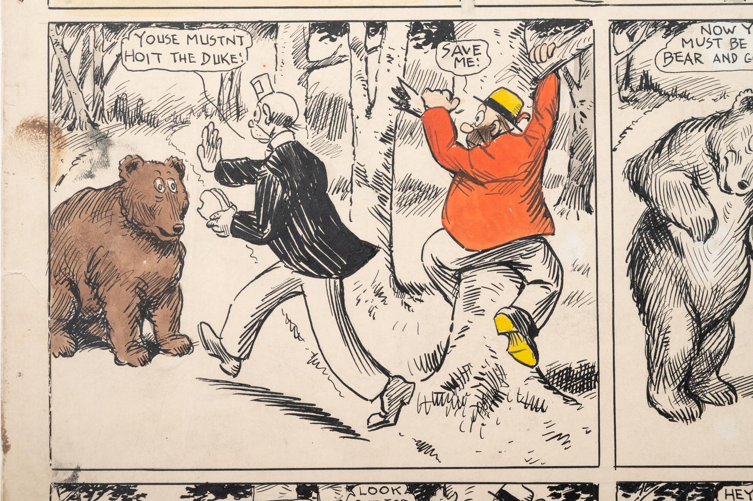 A Thirteen-Panel Comic Strip by Frederick Burr Opper (American, 1857-1937)