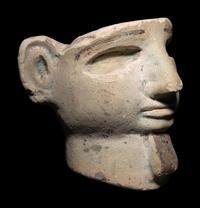 A Phoenician Faience Head