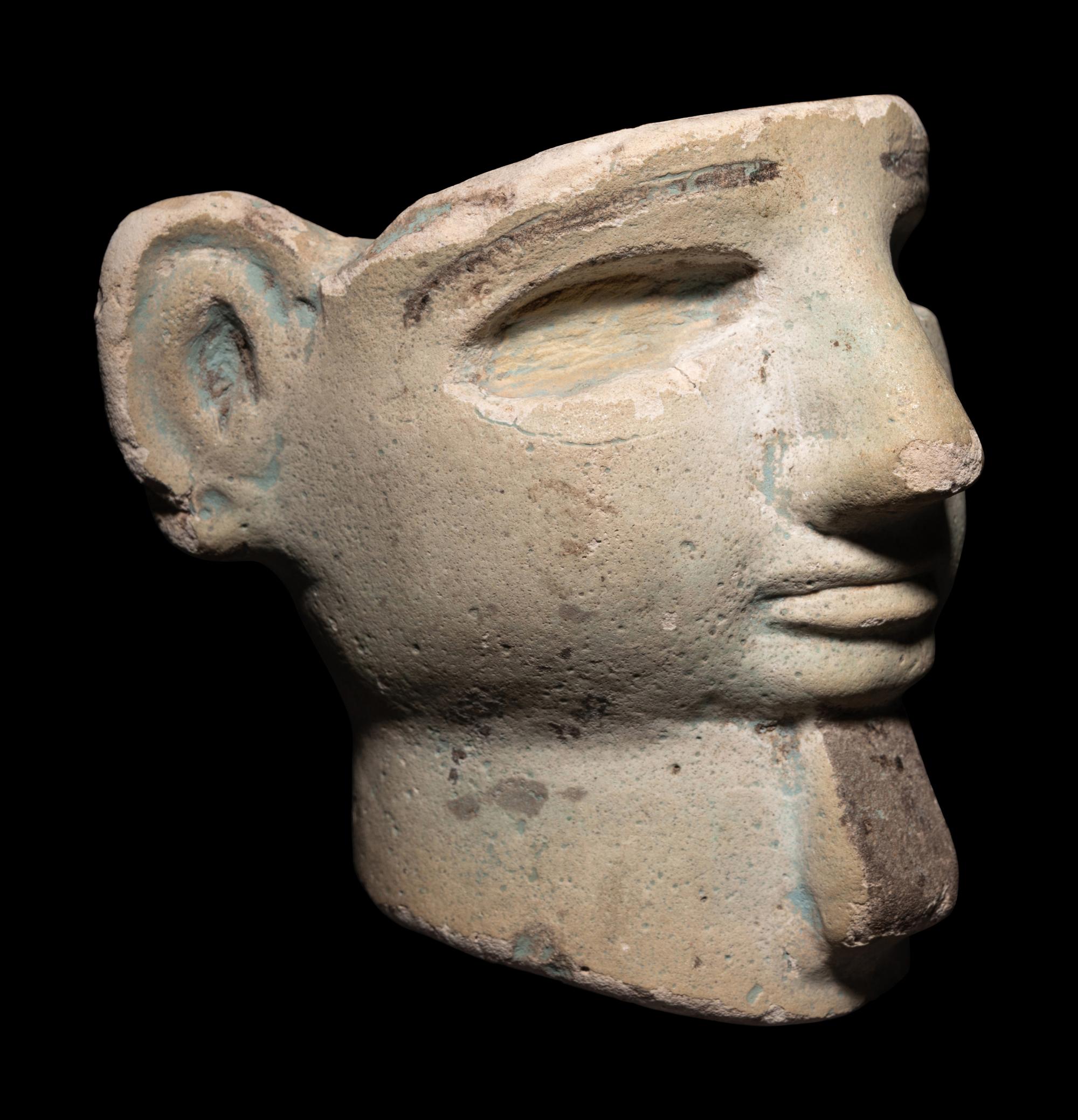 A Phoenician Faience Head