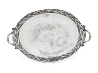 A Silver-Plate Tray