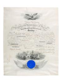 McKINLEY, William (1843-1901). Document signed ("William McKinley"), as President. Washington, D.C. 24 April 1901.