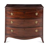 A George III Mahogany Bowfront Chest of Drawers