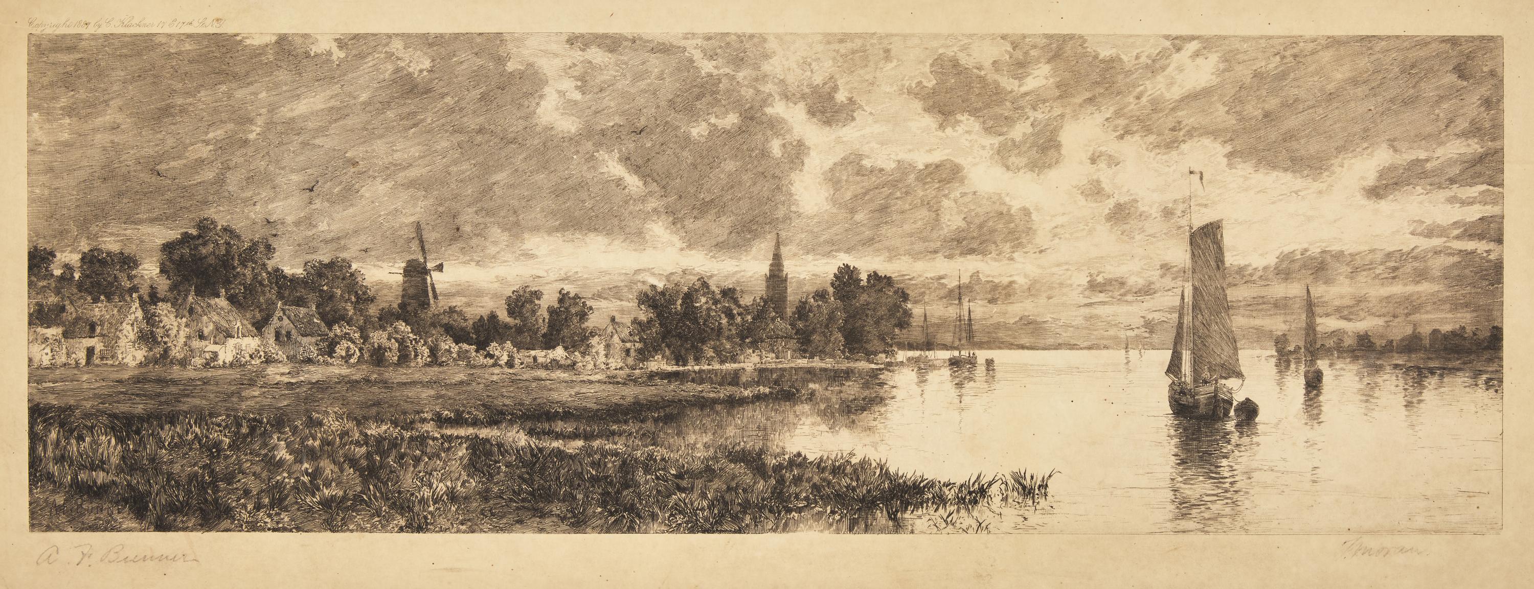 Thomas Moran (After Brunner) (American, 1837-1926) — Dordrecht , 1887