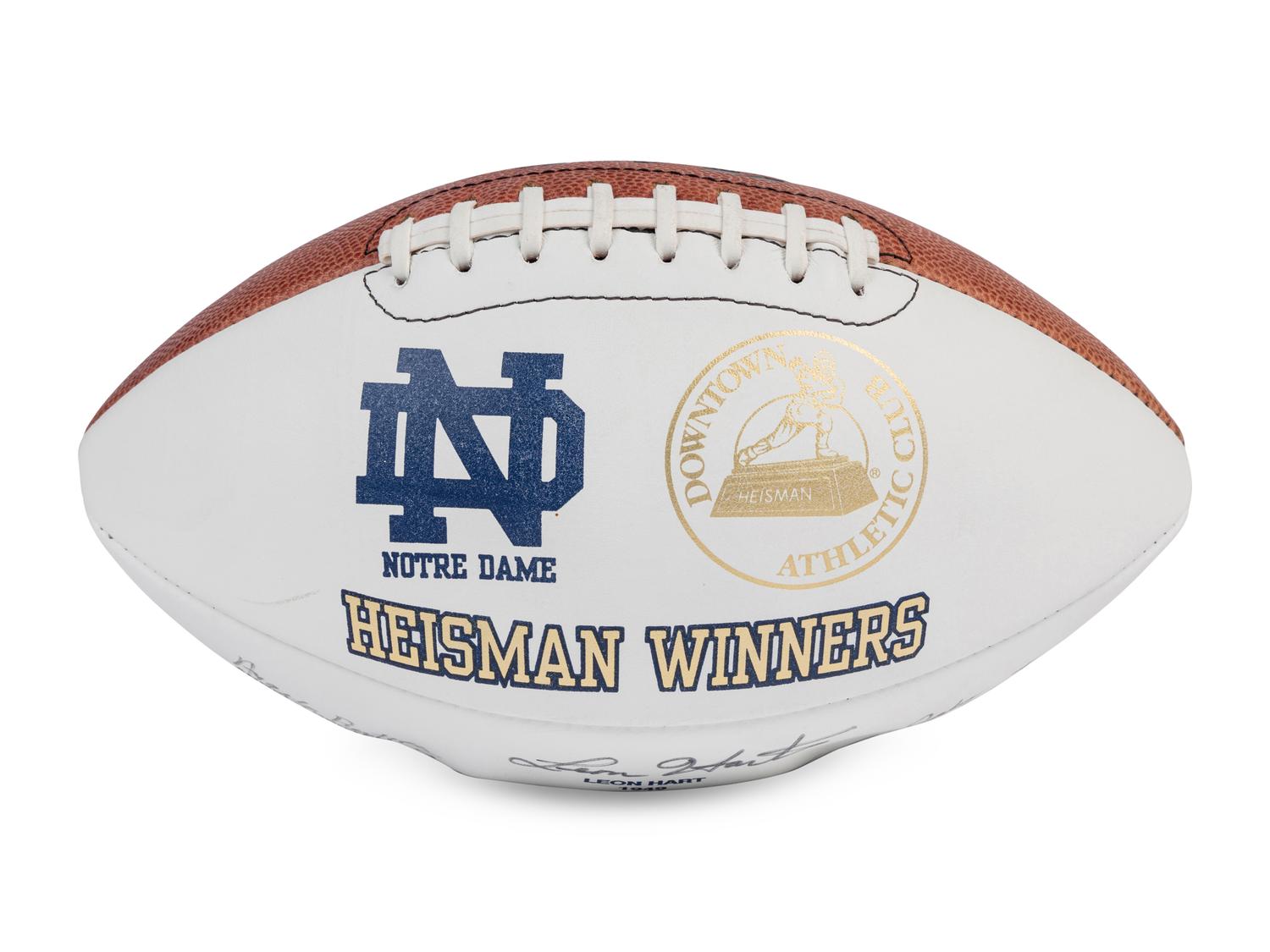 A Notre Dame Heisman Trophy Winners Signed Autograph Limited Edition Football,