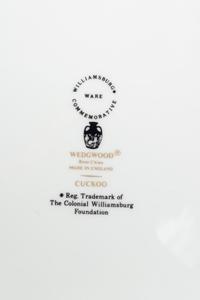Twelve Wedgwood Cuckoo Porcelain Dinner Plates