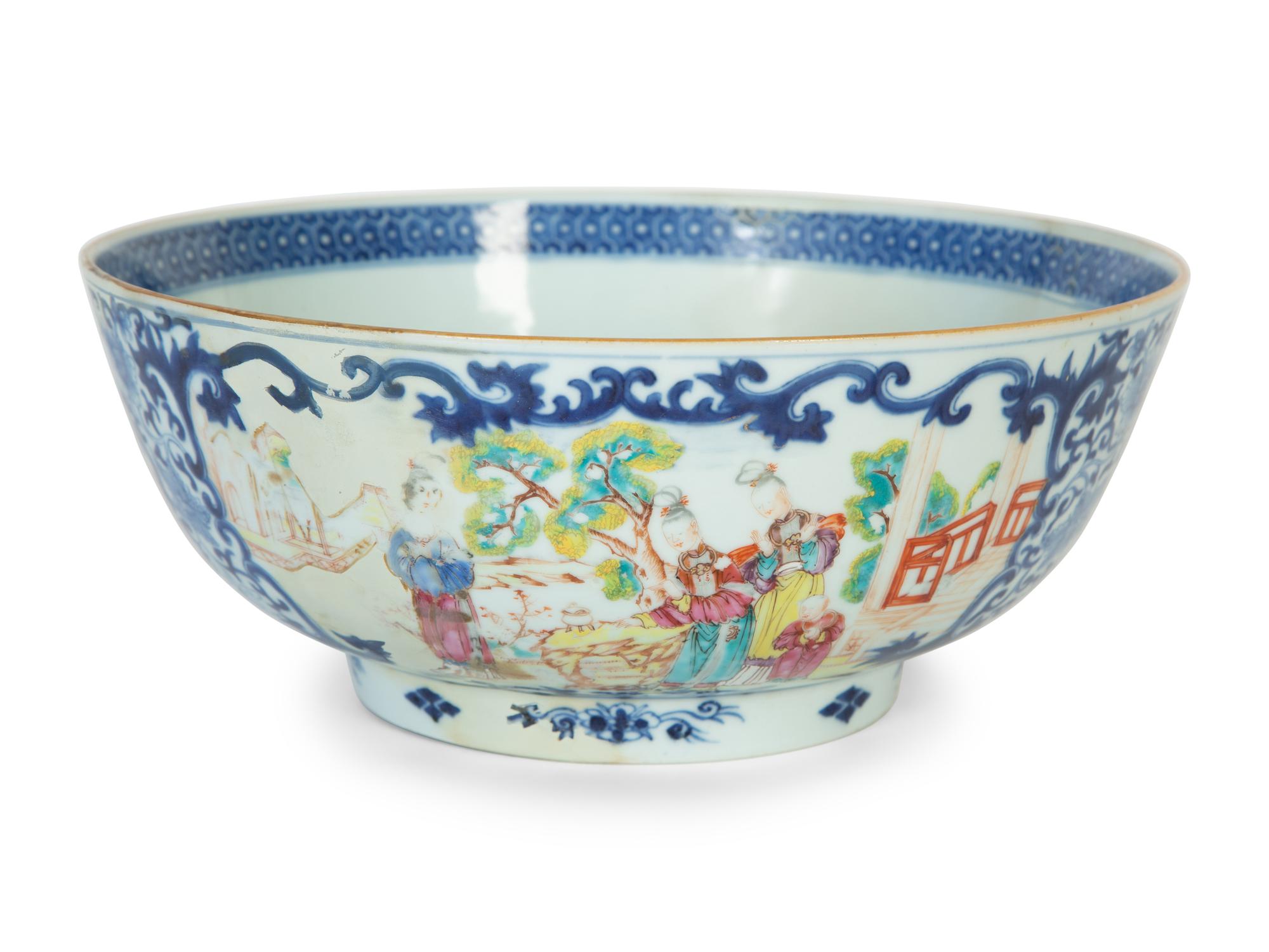 A Chinese Famille Rose Porcelain Bowl — 19th Century