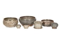 A Group of Seven Asian Silver Articles